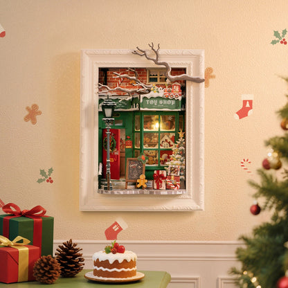 Santa's Toy Shop DIY Book Nook Kit