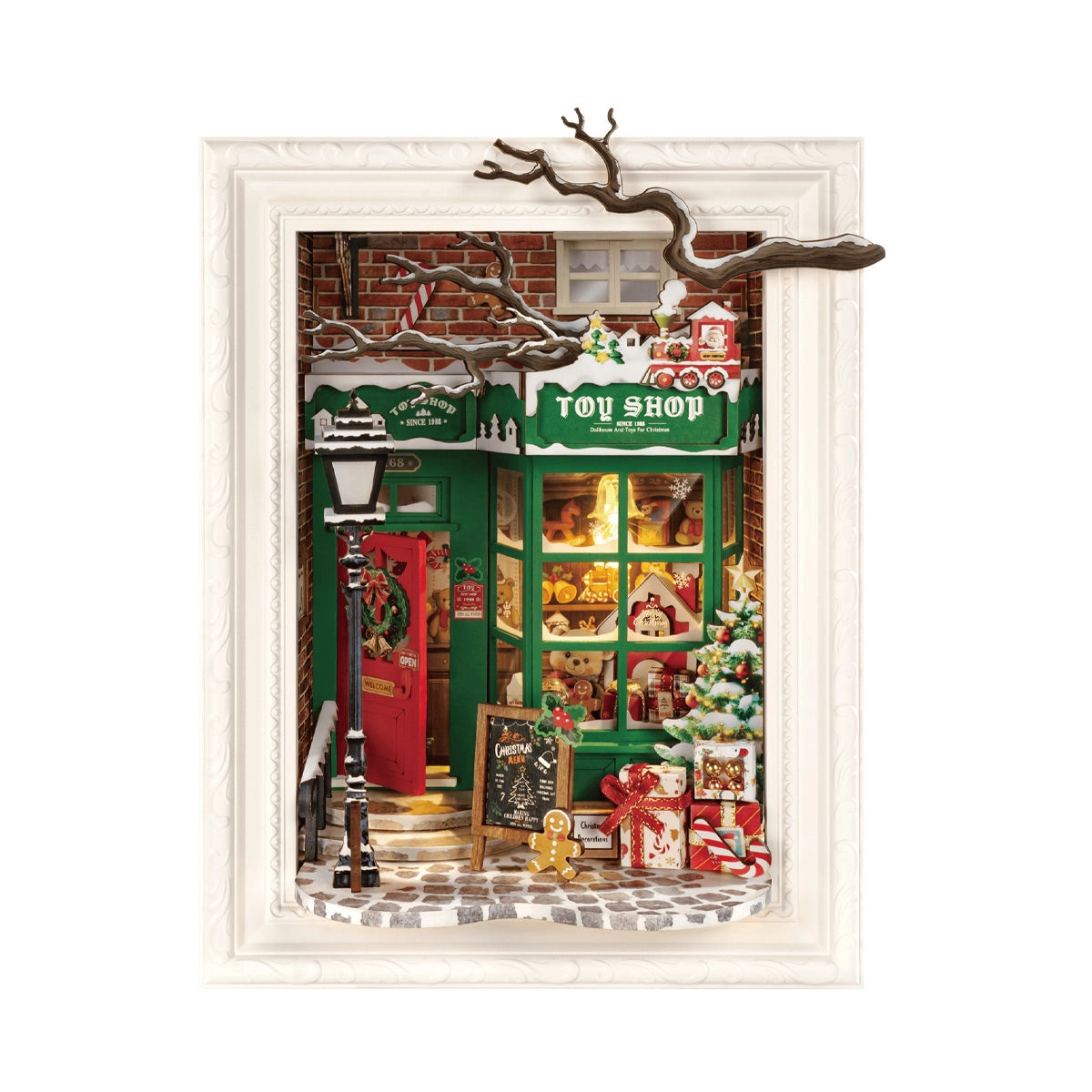 Santa's Toy Shop DIY Book Nook Kit