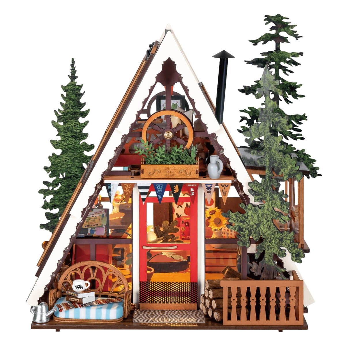 A-Frame Cabin DIY Miniature Kit