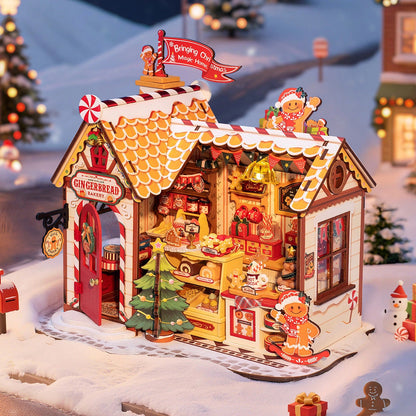 Gingerbread House DIY Miniature House Kit
