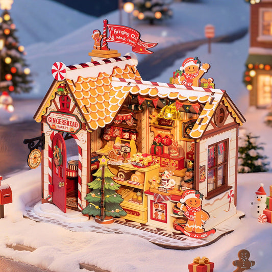 Gingerbread House DIY Miniature House Kit
