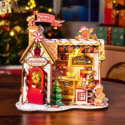 Gingerbread House DIY Miniature House Kit