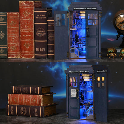 Mysterious Blue Box DIY Book Nook Kit