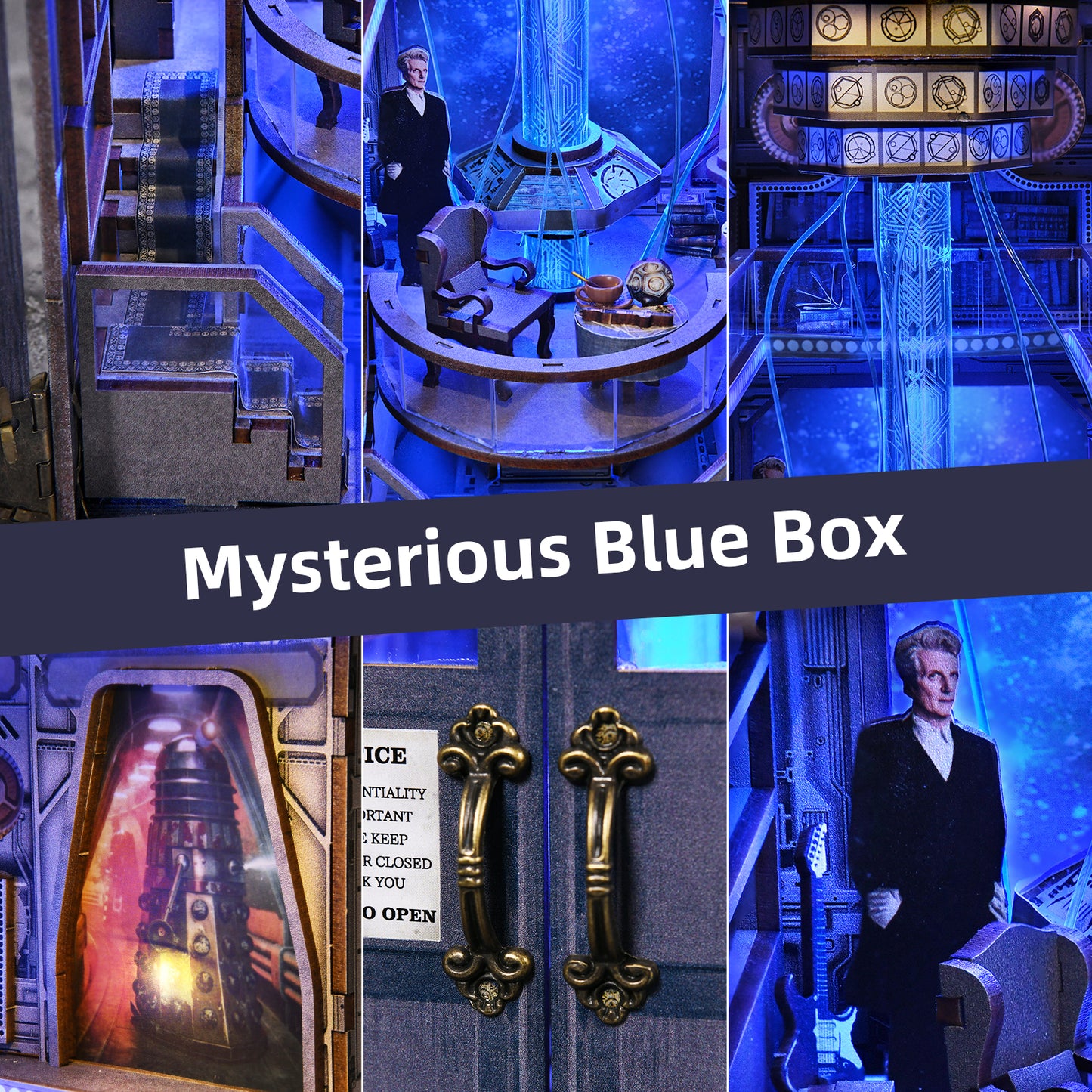 Mysterious Blue Box DIY Book Nook Kit
