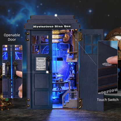 Mysterious Blue Box DIY Book Nook Kit