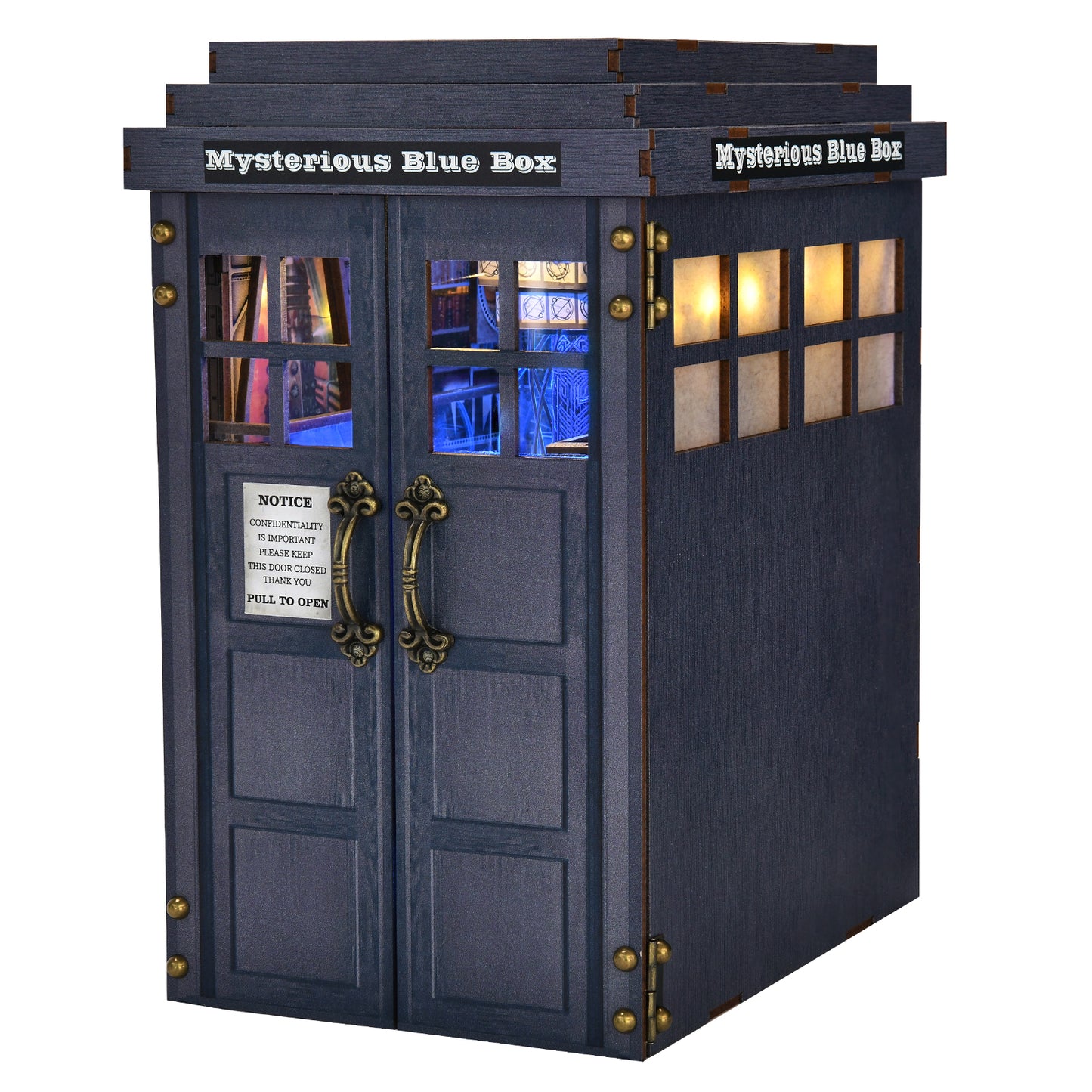 Mysterious Blue Box DIY Book Nook Kit