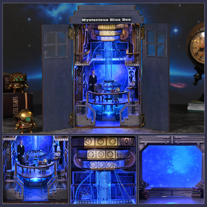 Mysterious Blue Box DIY Book Nook Kit