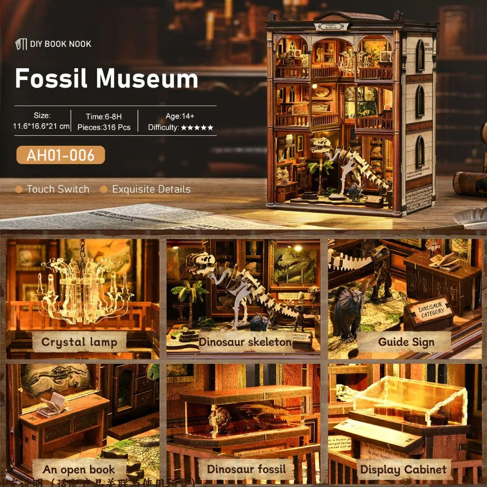Fossil Museum DIY Book Nook Kit