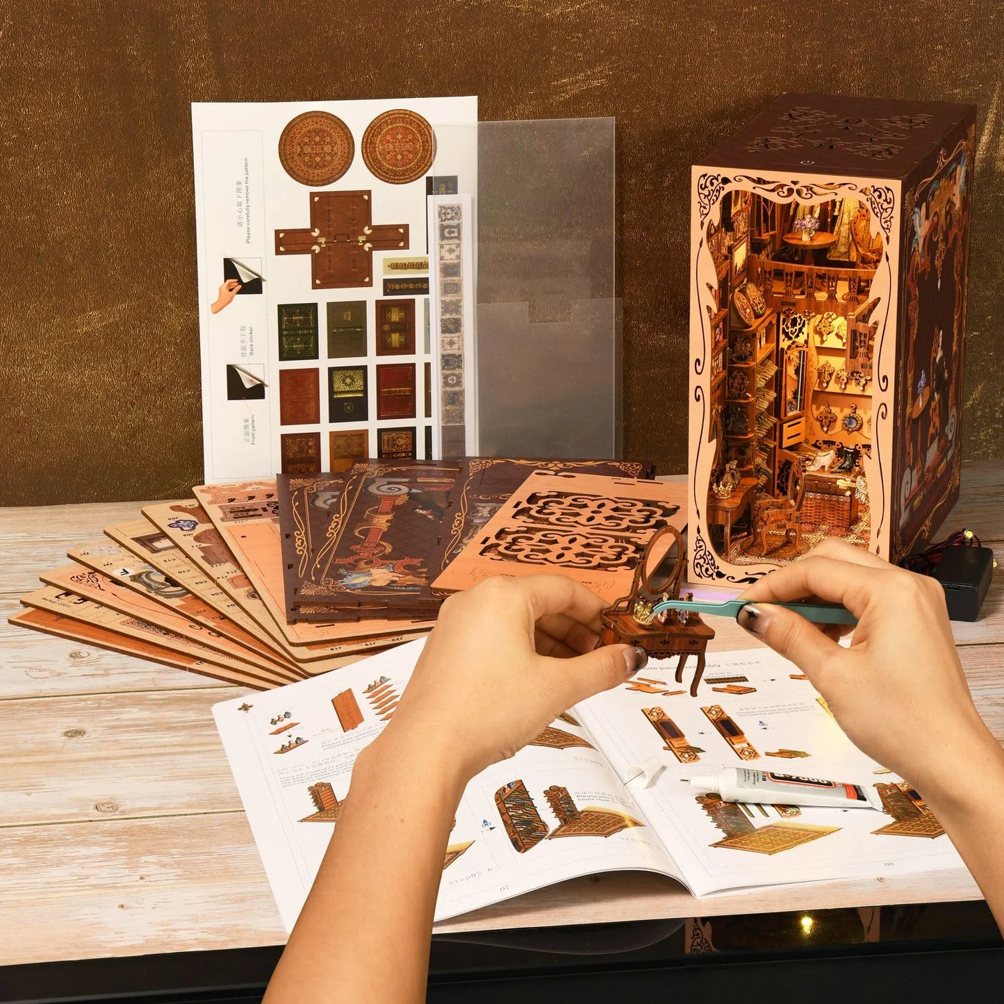 Wardrobe of Duchess Book Nook Kit