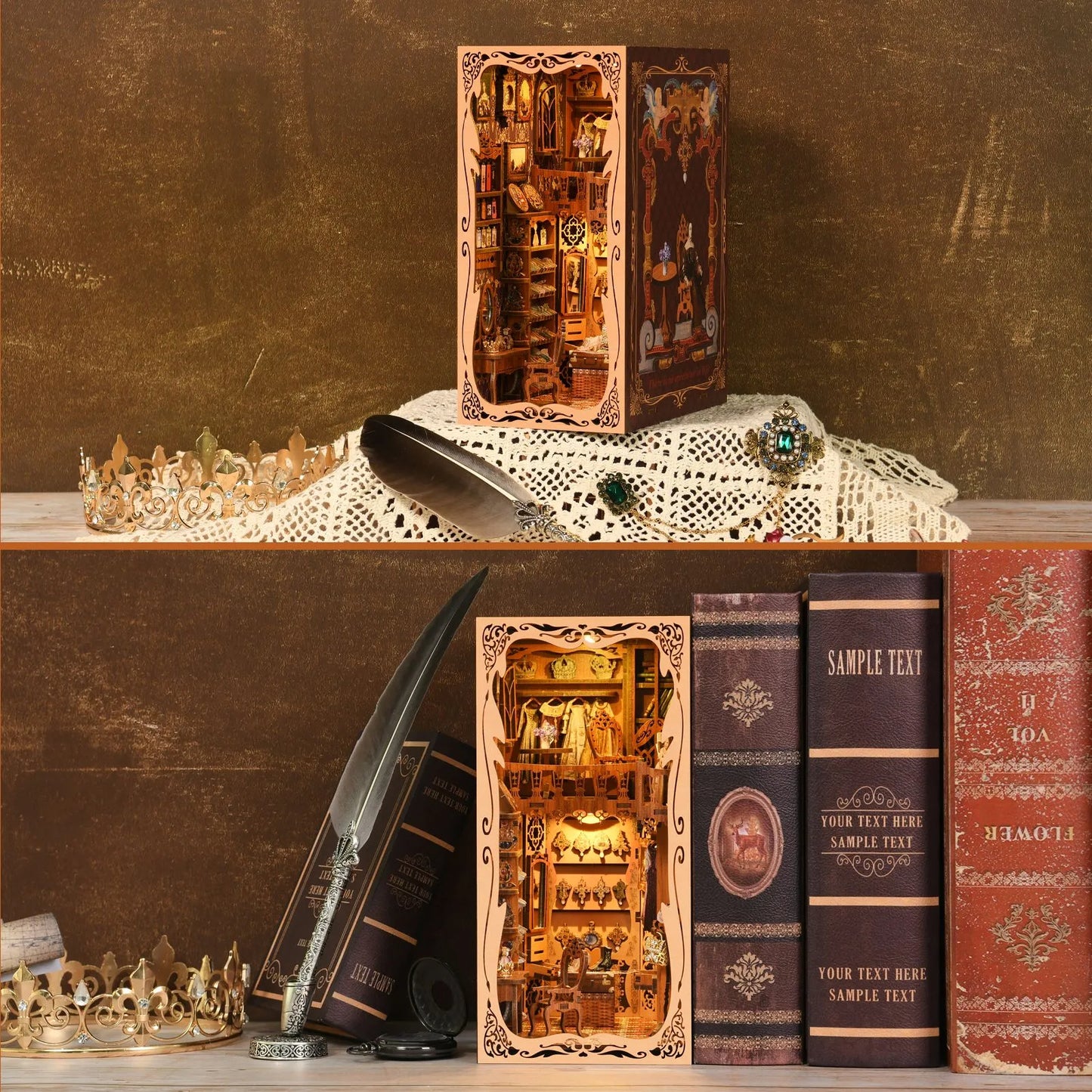 Wardrobe of Duchess Book Nook Kit