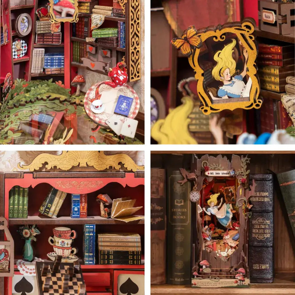 Alice In Wonderland Book Nook Kit