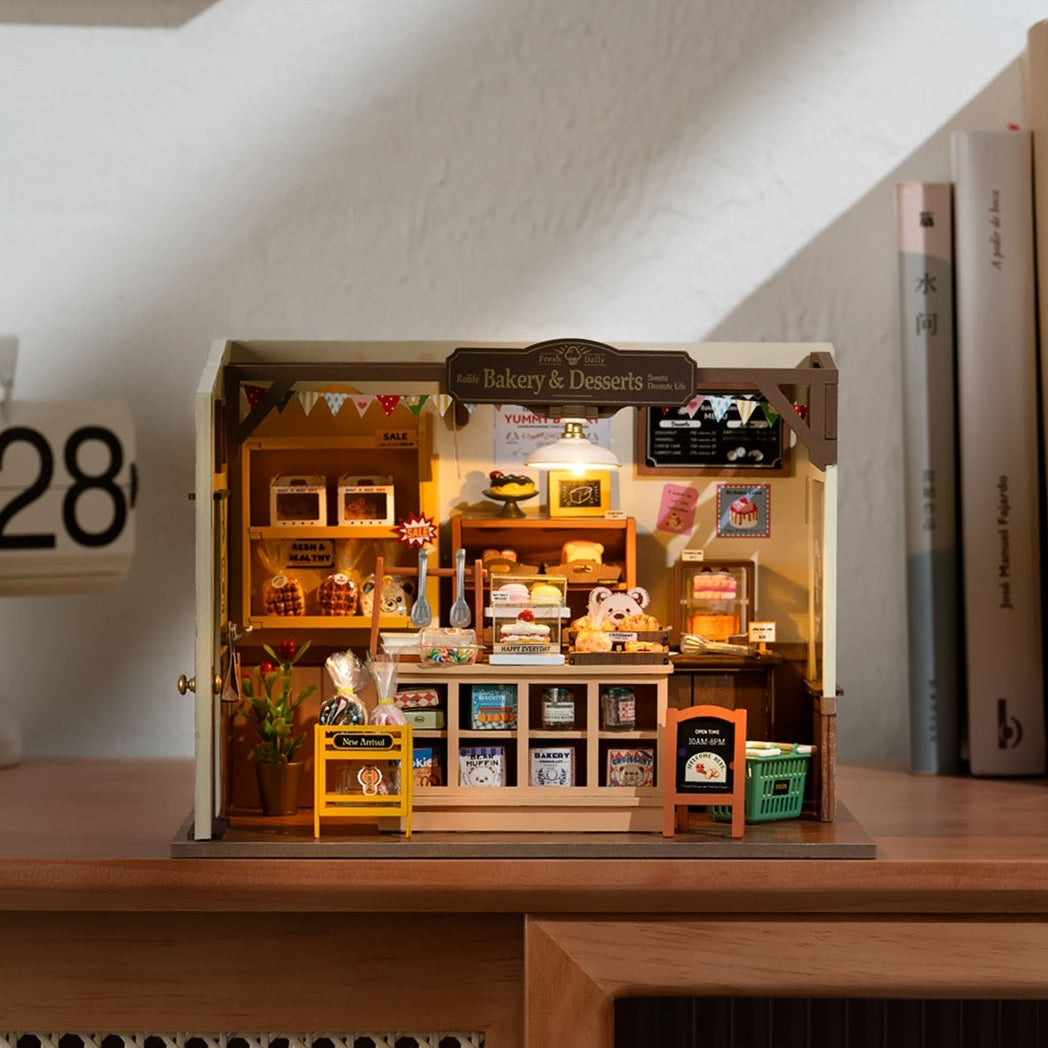 Becka's Baking House bakery themed diy miniature house - miniature crafts