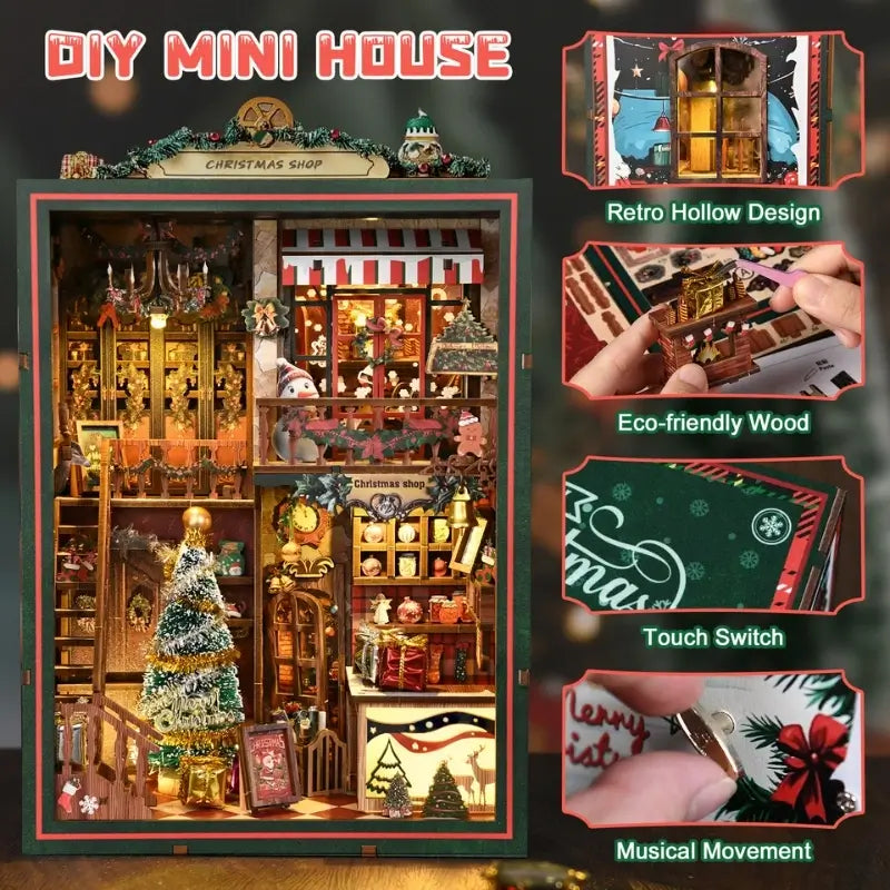 Christmas Shop DIY Book Nook Kit