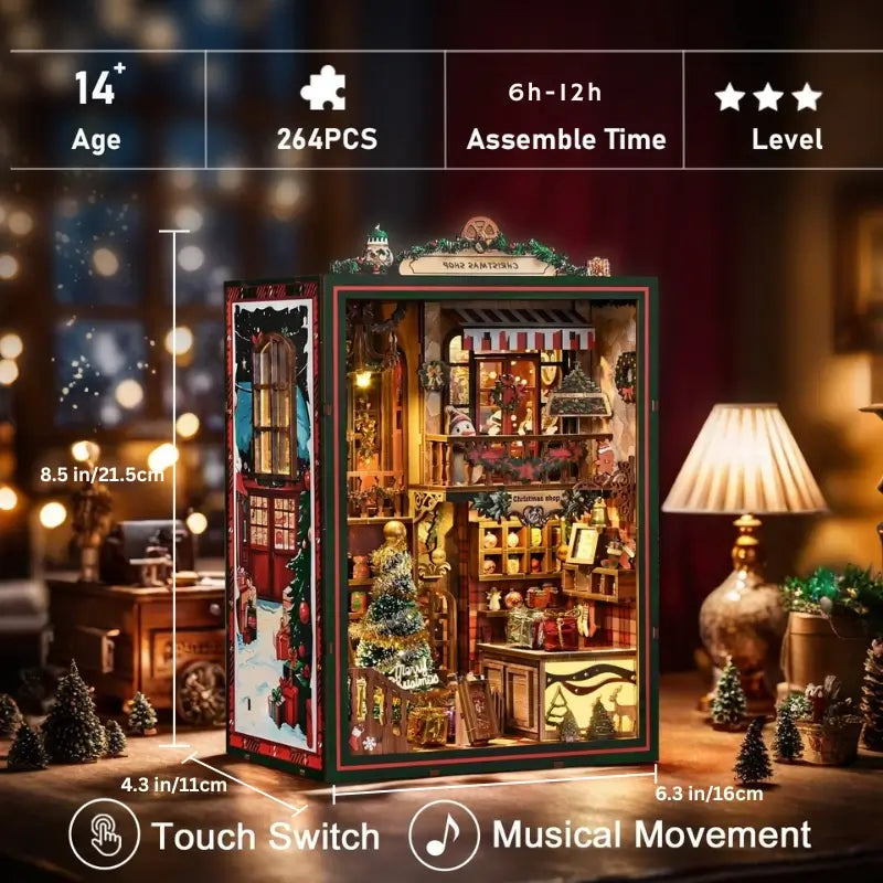 Christmas Shop DIY Book Nook Kit