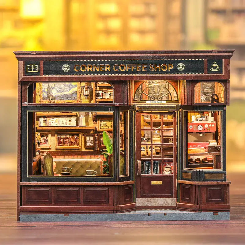 Corner Coffee Shop DIY Miniature House