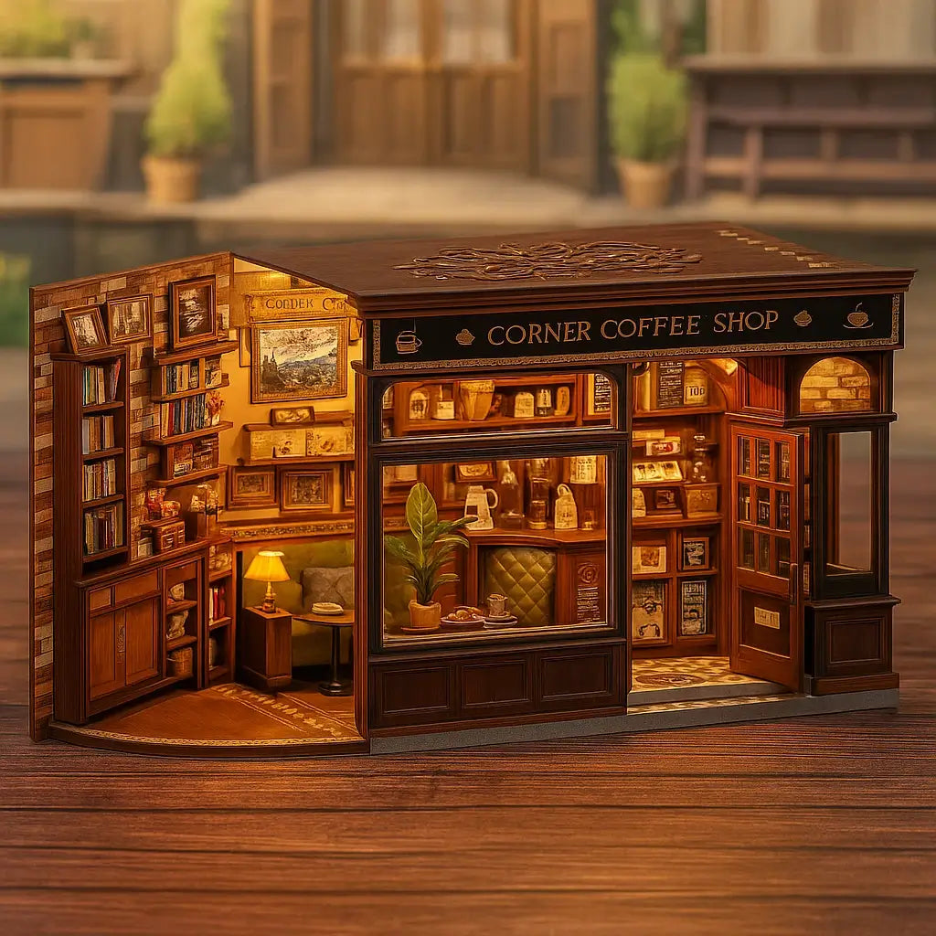 Corner Coffee Shop DIY Miniature House