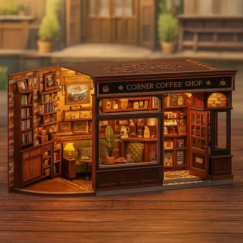 Corner Coffee Shop DIY Miniature House