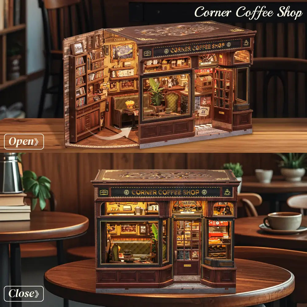 Corner Coffee Shop DIY Miniature House