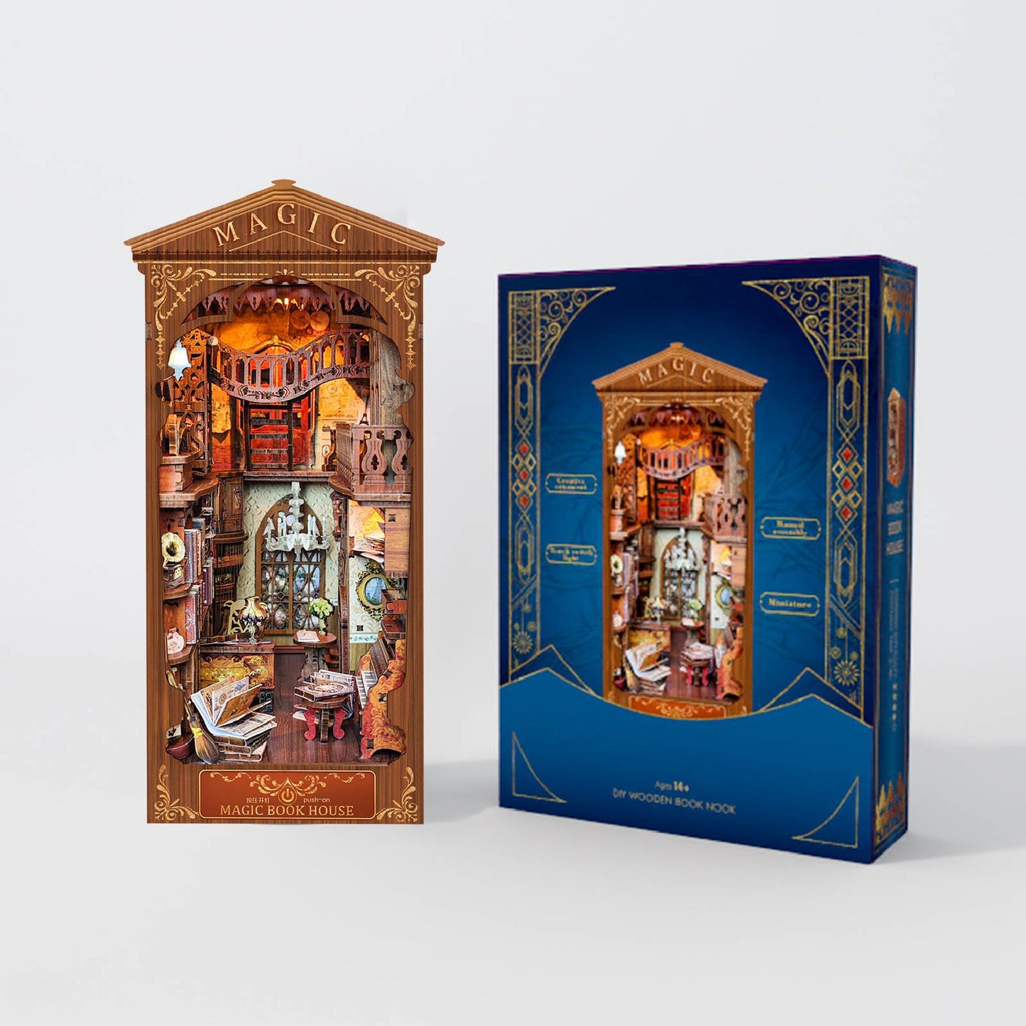 Vintage Library Book Nook Kit