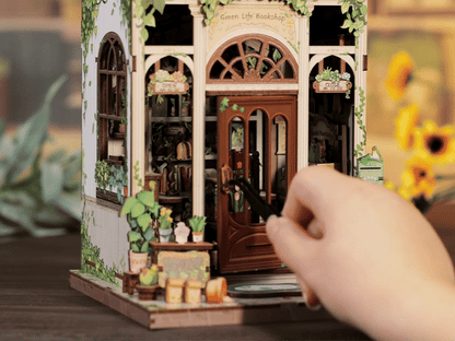 Green Life Bookshop DIY Miniature House