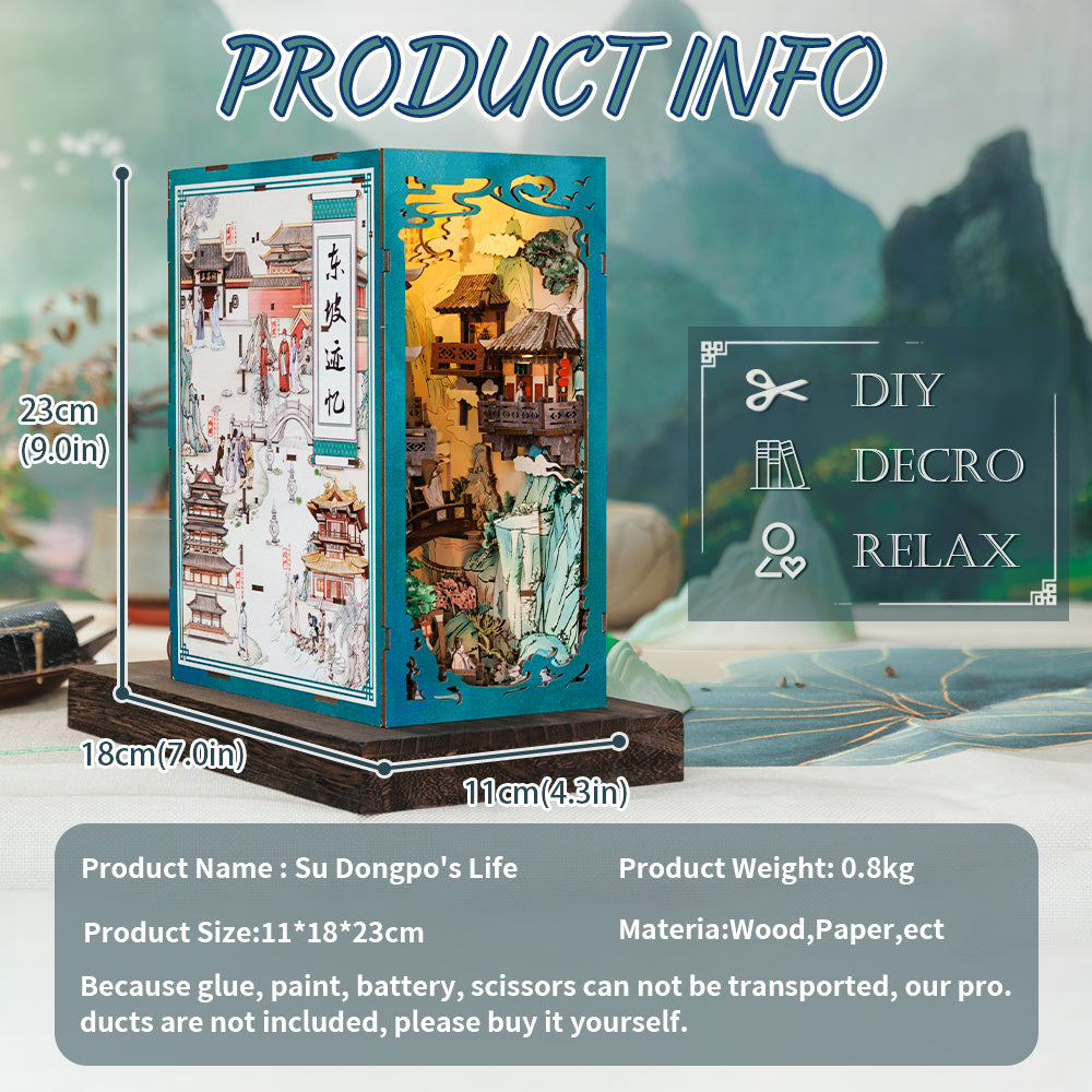 Su Dongpo's Life Book Nook Kit