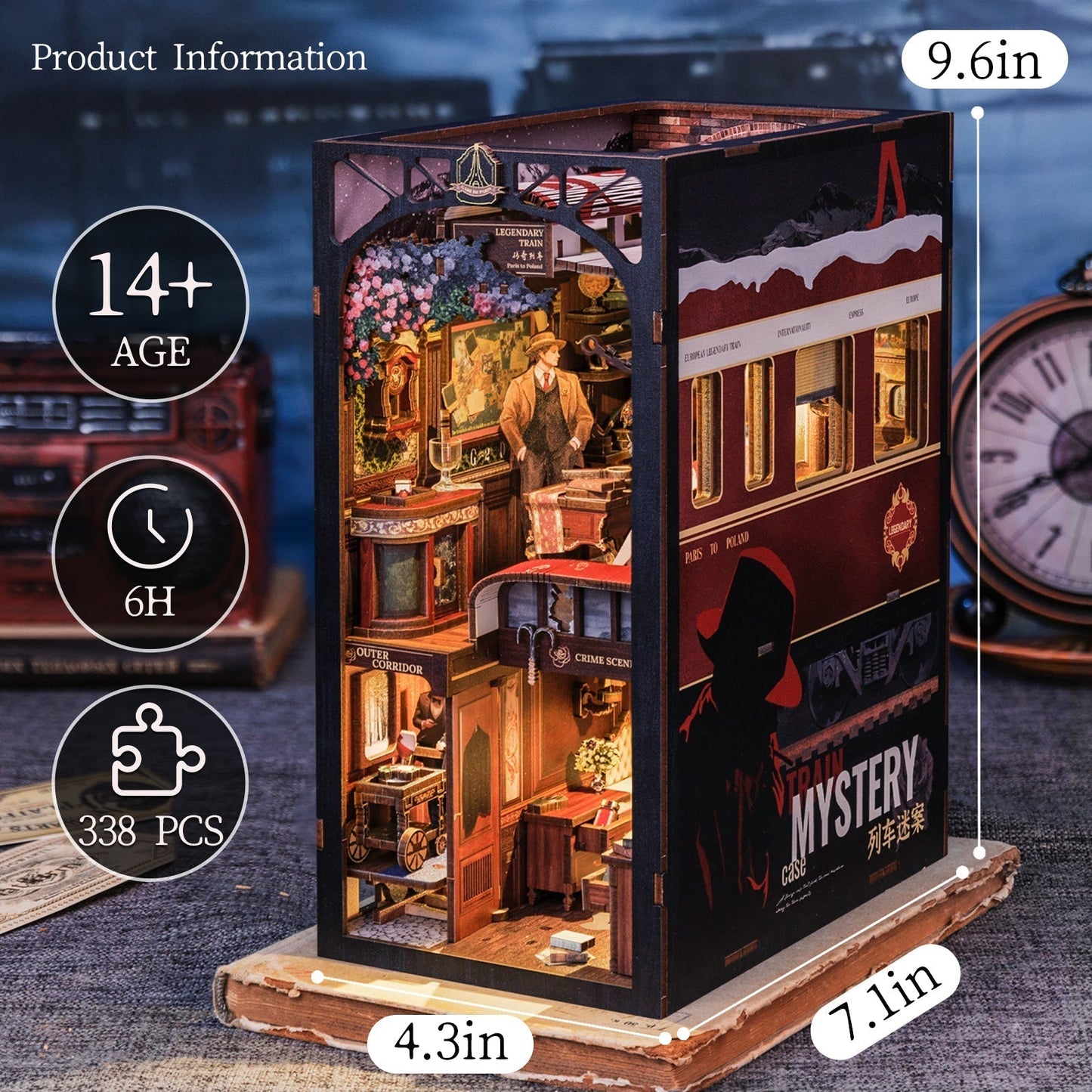 Train Mystery Book Nook Kit