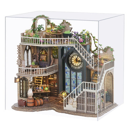 harry potter inspired Magic House DIY miniature house kit -  wooden diorama - DIY Dollhouse Craft